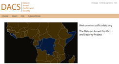 Desktop Screenshot of conflict-data.org