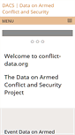 Mobile Screenshot of conflict-data.org